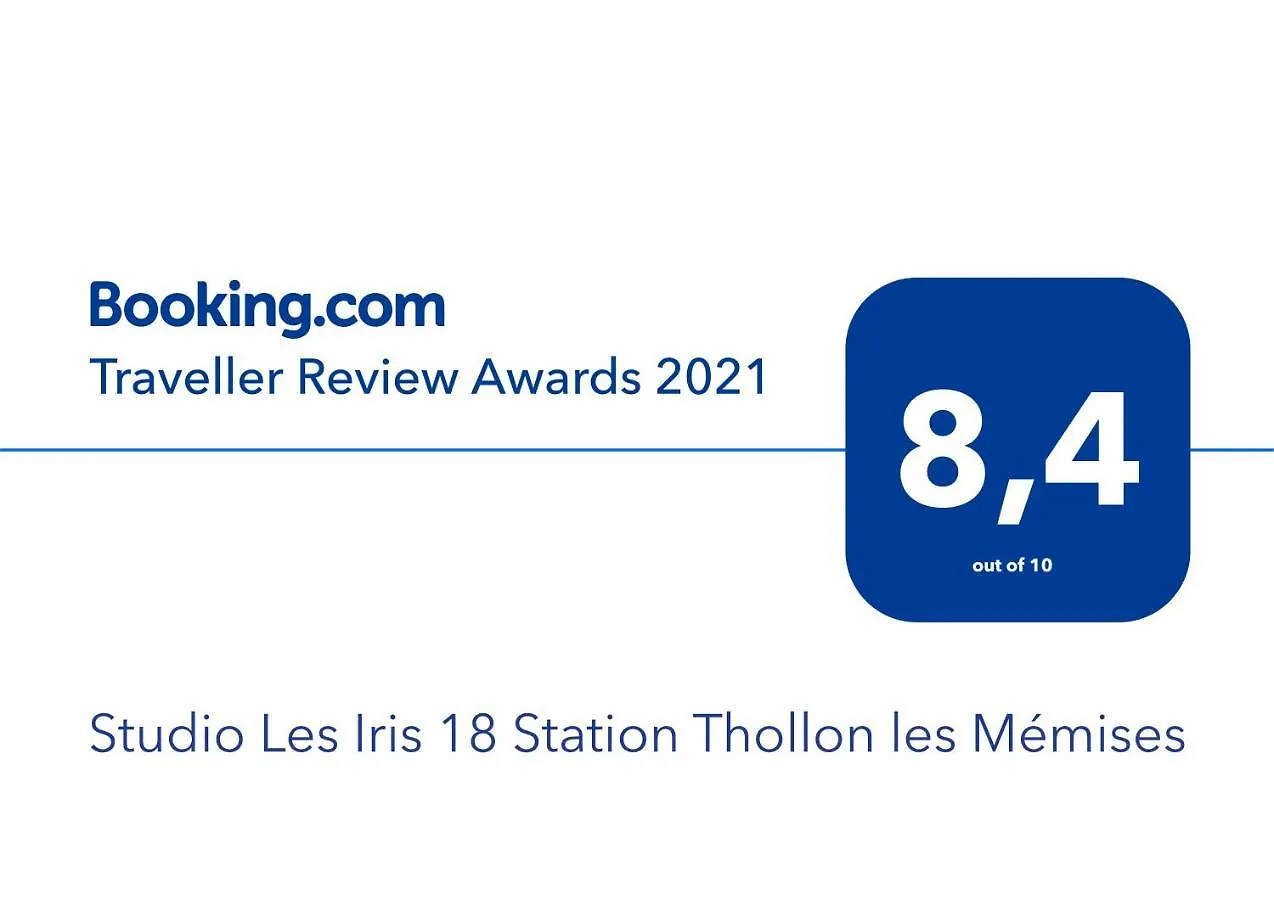 Studio Les Iris 18 Station Thollon Les Memises Apartment